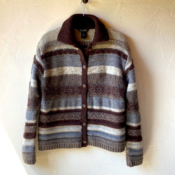 Vintage 100% Shetland Wool
Collared button up Sweater L - Picture 1 of 10